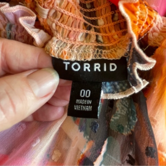 Torrid Mock Neck Party Dress – Size 10 (Torrid 00) – Multi-Color - Picture 11 of 16